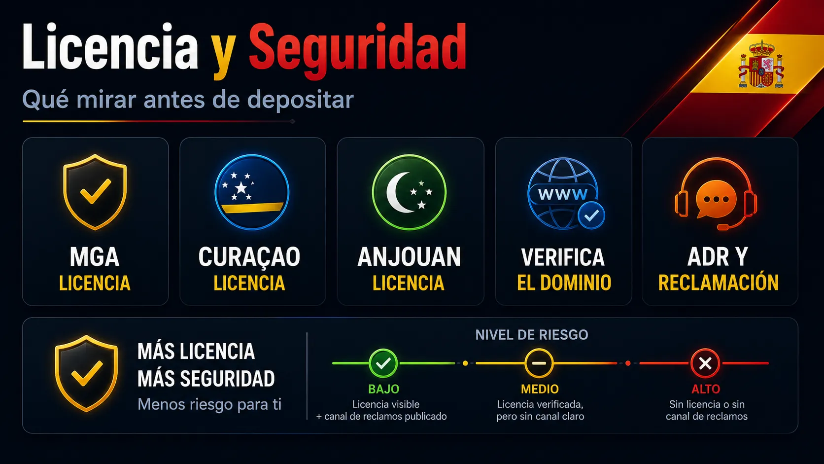 Licencia y seguridad: qué mirar antes de depositar